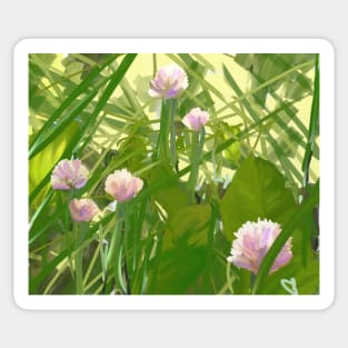 Purple Chives Sticker